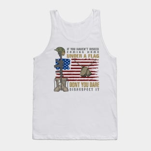 Patriotic Do not Disrespect the Flag Tank Top